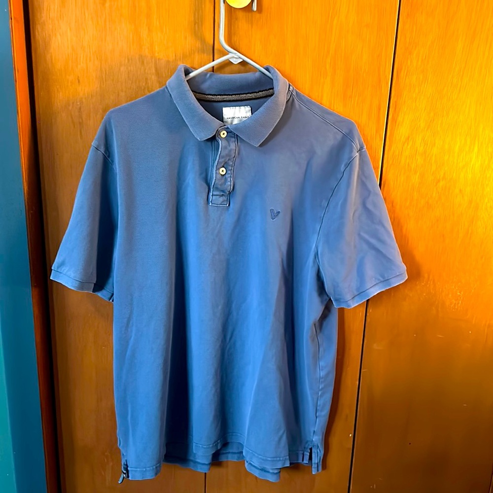 Used - American Eagle - Men’s Polo - Blue